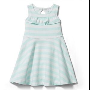 Janie and jack STRIPED TEXTURED DRESS sz12